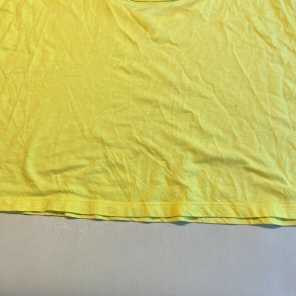 BP Neon Yellow Tank Top Sleeveless Casual Crop‎ Top Women's Size 2X - Picture 6 of 10